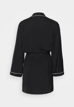 Anna Field Amanda Satin Dressing Gown - Dressing Gown - Black -Fashion Shop 02d6ba585165492c8f07ab44f0a3d177