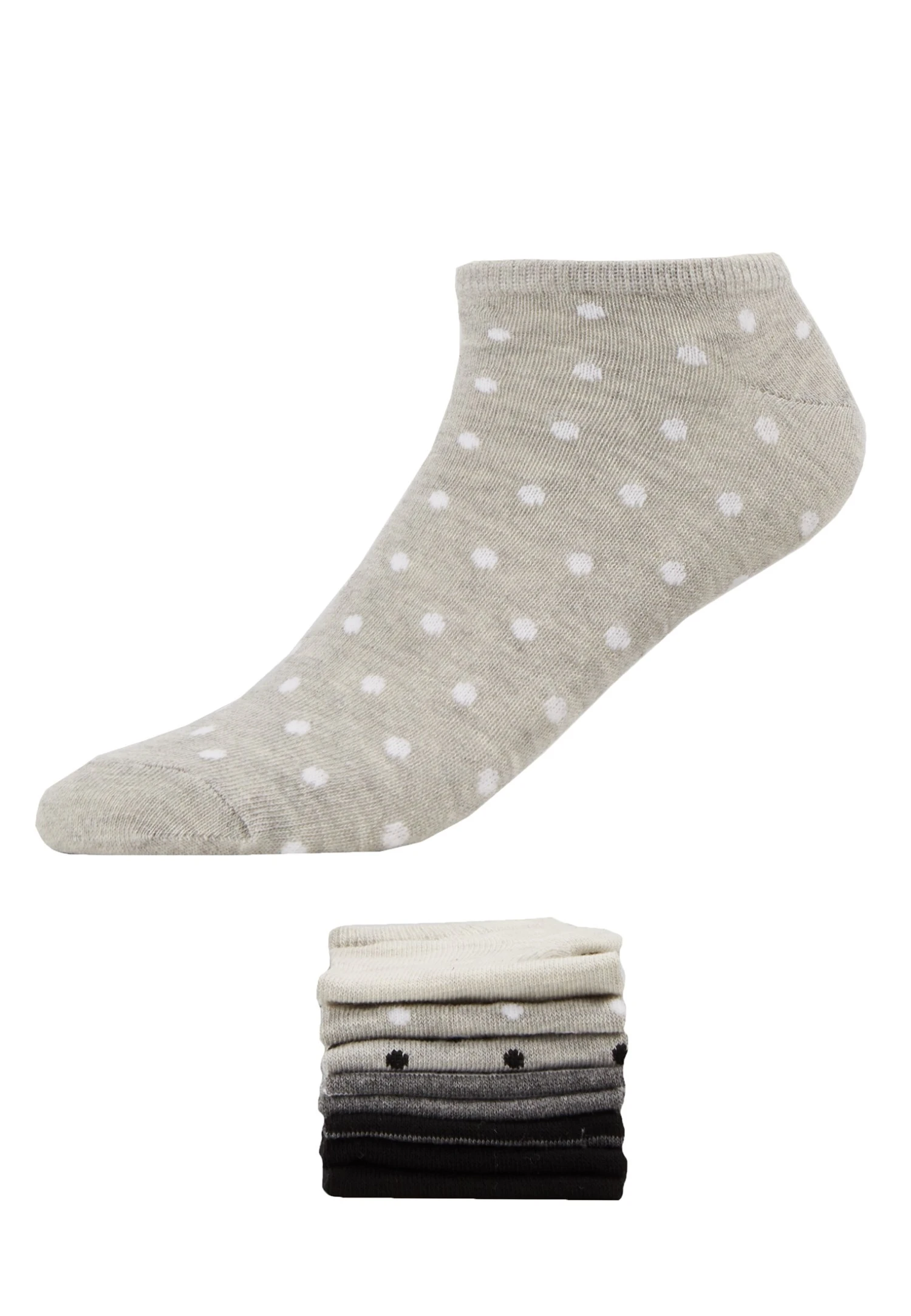 Anna Field 8Pp Spot Stripe - Socks 2 Anna Field 8Pp Spot Stripe - Socks - Image 2