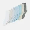 Anna Field 8 Pack - Socks - Blue/Grey