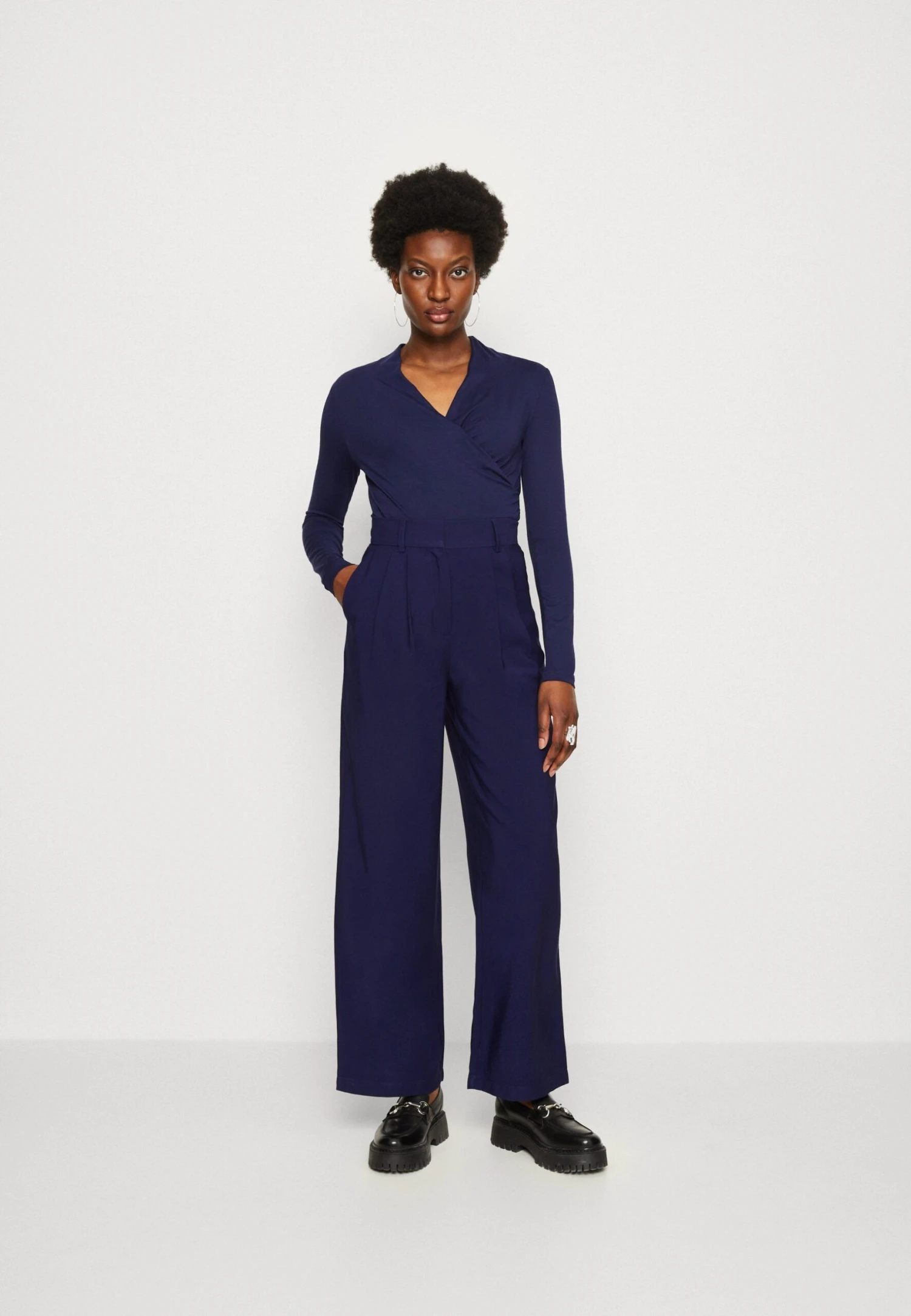 Anna Field Long Sleeved Top - Dark Blue 2 Anna Field Long Sleeved Top - Dark Blue - Image 2