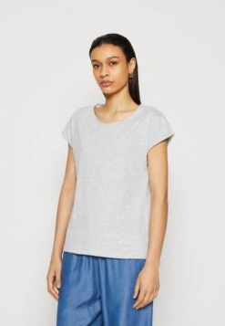 Anna Field 3 Pack - Basic T-Shirt - White/Mottled Light Grey/Dark Yellow -Fashion Shop 0ce657f06f5145adb00938c5f2fc8918