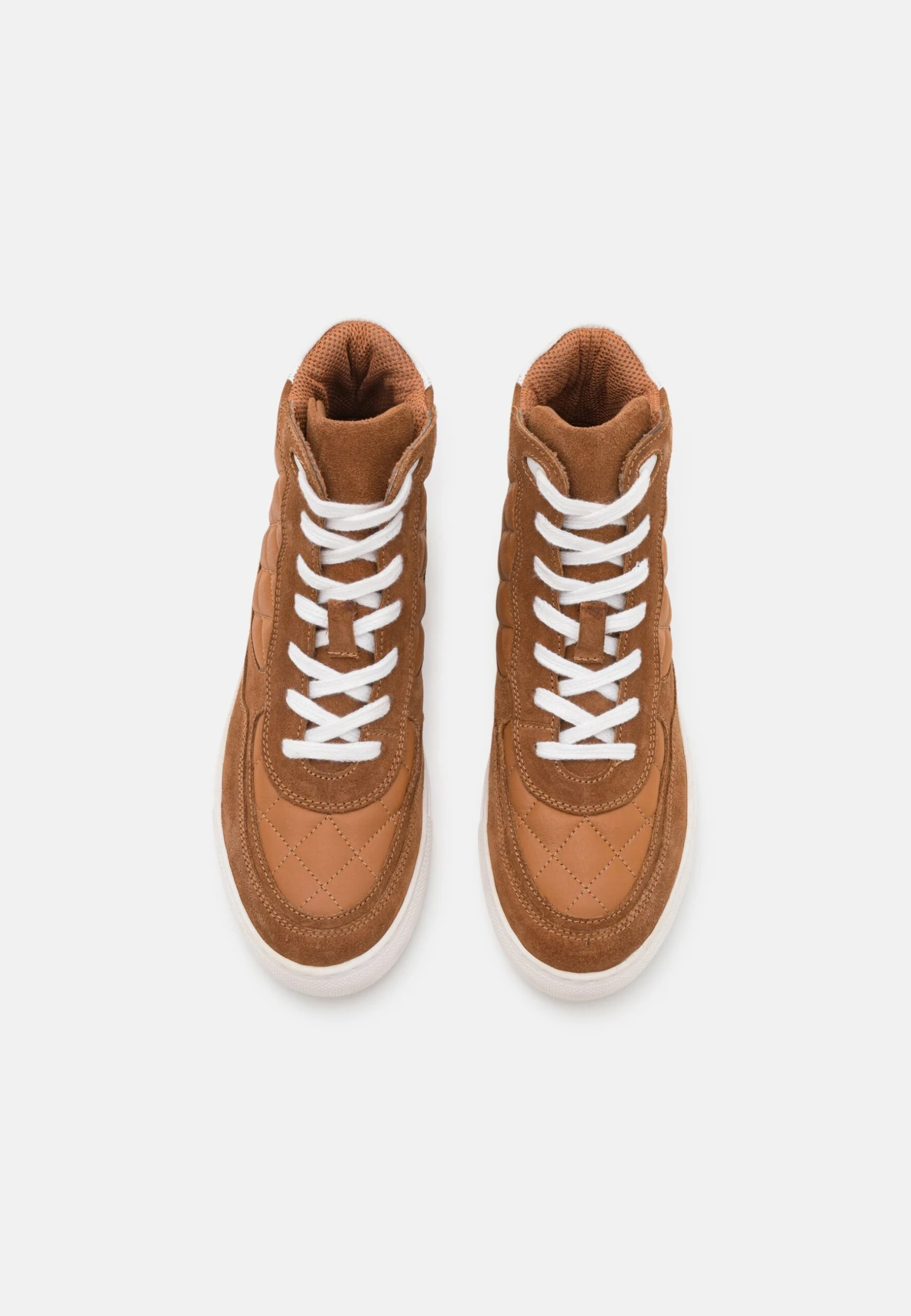 Anna Field Leather - High-Top Trainers - Cognac 6 Anna Field Leather - High-Top Trainers - Cognac - Image 6