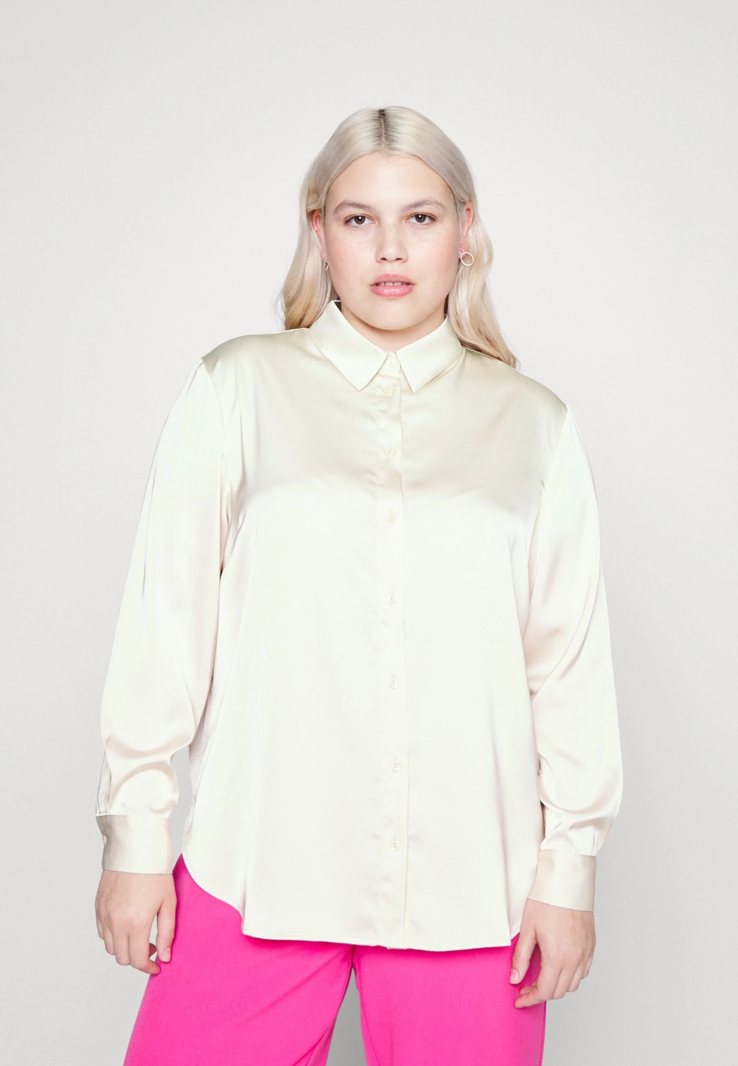 Button-Down Blouse - Off-White 1 Button-Down Blouse - Off-White