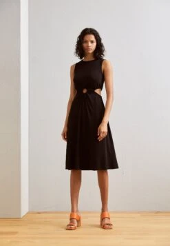 Anna Field Sleeveless Midi Dress - Day Dress - Black