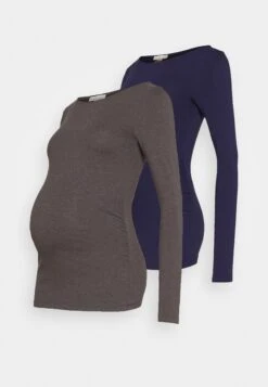 2 Pack - Long Sleeved Top - Dark Grey/Dark Blue