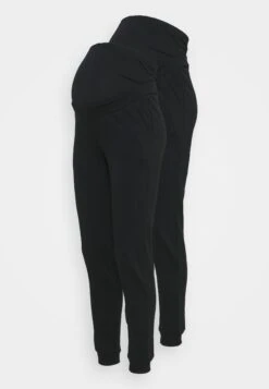 2 Pack - Regular Fit Joggers - Overbump - Tracksuit Bottoms - Black/Black