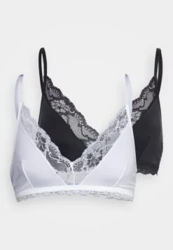 Anna Field 2 Pack - Triangle Bra - Black/ White 10 Anna Field 2 Pack - Triangle Bra - Black/ White -Fashion Shop 2992bd4c81ab4192ae390bba41a0ce04