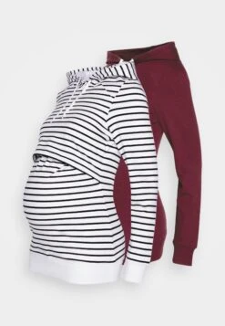 2 Pack - Hoodie - Black-White/Bordeaux -Fashion Shop 2aebb9b57d85428c81357794d6525c23
