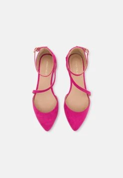 Ankle Strap Ballet Pumps - Pink -Fashion Shop 32168debd15144cfab2e2f93e49ae5ea
