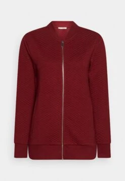 Anna Field Zip-Up Sweatshirt - Bordeaux