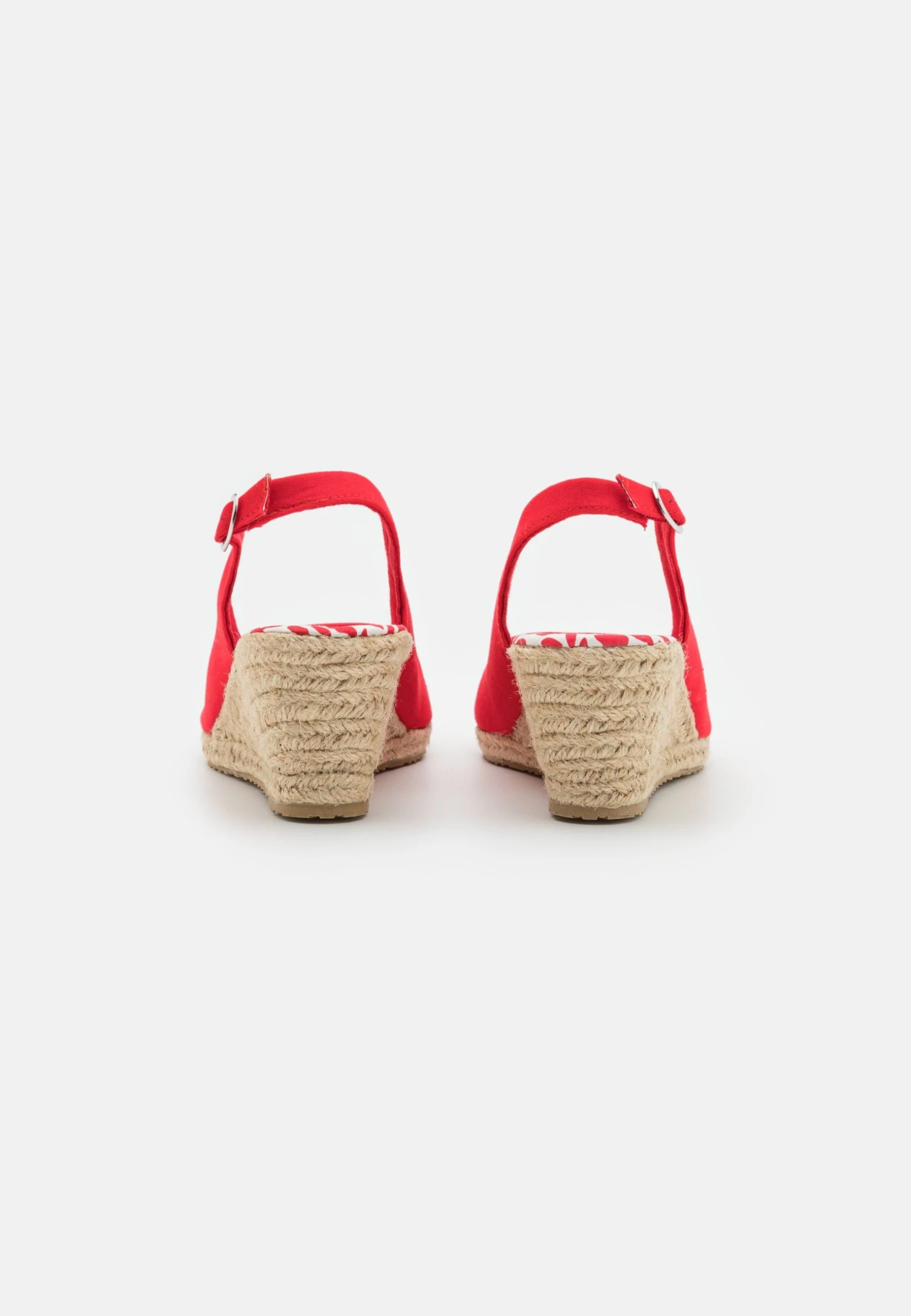 Anna Field Wedge Sandals - Red 4 Anna Field Wedge Sandals - Red - Image 4