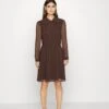 Anna Field Day Dress - Black/Brown