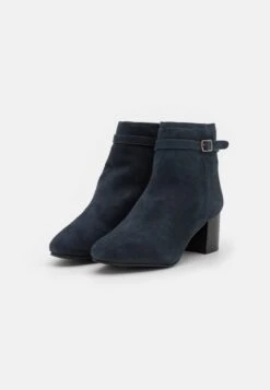 Anna Field Leather - Classic Ankle Boots - Dark Blue -Fashion Shop 42a14f7bac454cd1aa53a3e54044760a