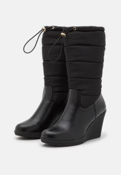Anna Field Winter Boot - Wedge Boots - Black -Fashion Shop 44f1f15ed24b4bfe99b85edd67ffe9ed