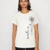 Anna Field Print T-Shirt - Off-White