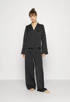 Anna Field Pyjama Set - Black/Off-White