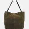 Anna Field Leather - Handbag - Khaki