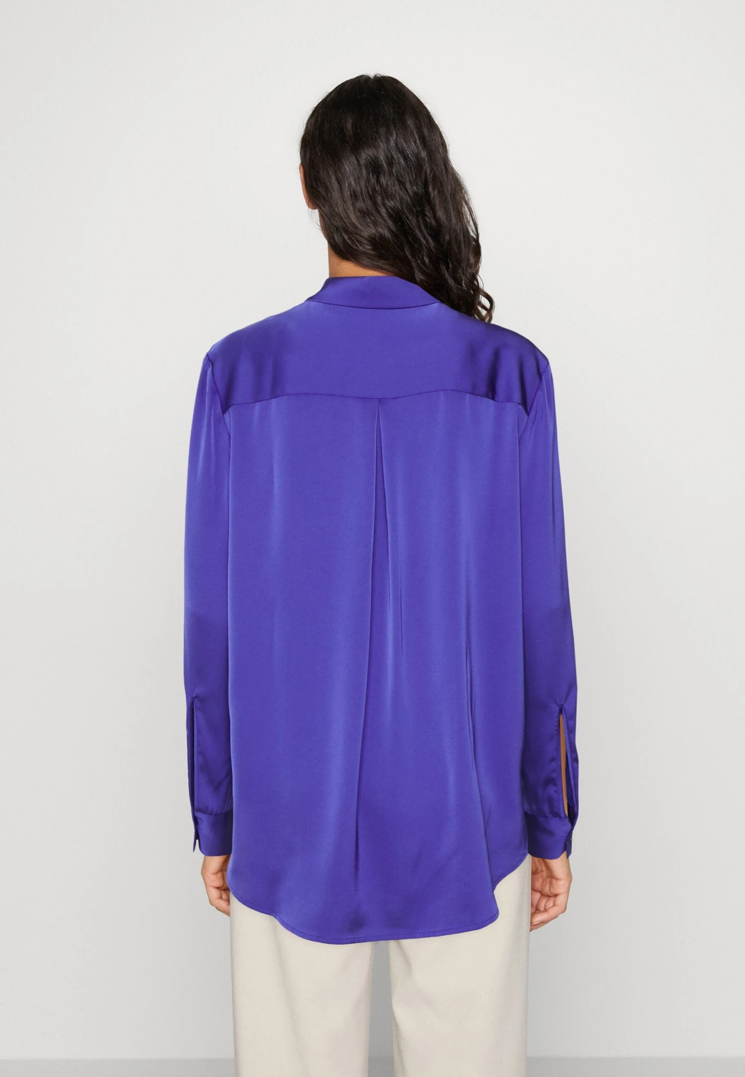 Anna Field Button-Down Blouse - Dark Blue 3 Anna Field Button-Down Blouse - Dark Blue - Image 3