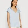 Anna Field Basic T-Shirt - Light Blue