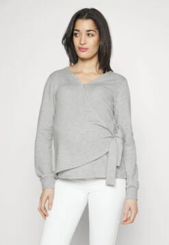 Zip-Up Sweatshirt - Mottled Light Grey