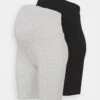 2 Pack - Leggings - Trousers - Black/Light Grey