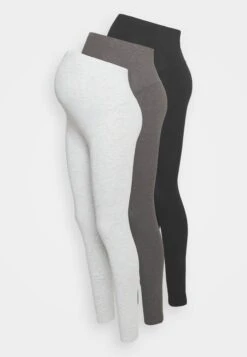 3 Pack - Leggings - Trousers - Black/Mottled Light Grey/Mottled Dark Grey -Fashion Shop 56f75139b3584cc78536c058617bd5ec