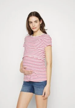 2 Pack - Basic T-Shirt - Dark Red/White/ Dark Blue