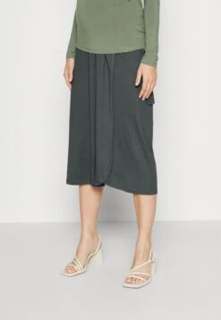 Maternity Basic Midi Skirt- Pencil Skirt - Light Green