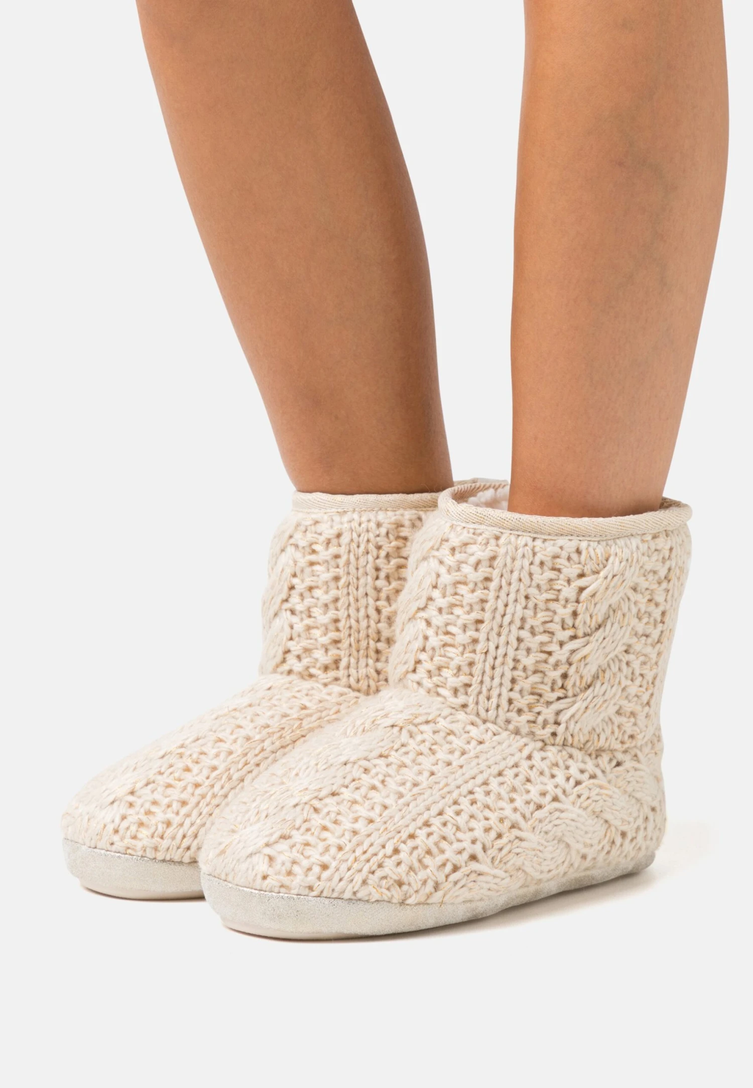 Anna Field Gold-Metallic Thread - Slippers - Gold-Coloured 1 Anna Field Gold-Metallic Thread - Slippers - Gold-Coloured