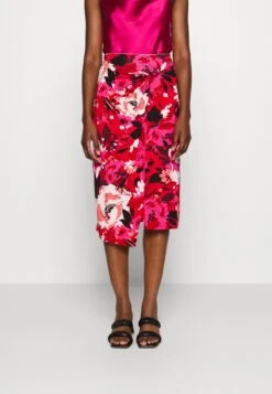 Anna Field Front Knot Midi Skirt - Pencil Skirt - Pink