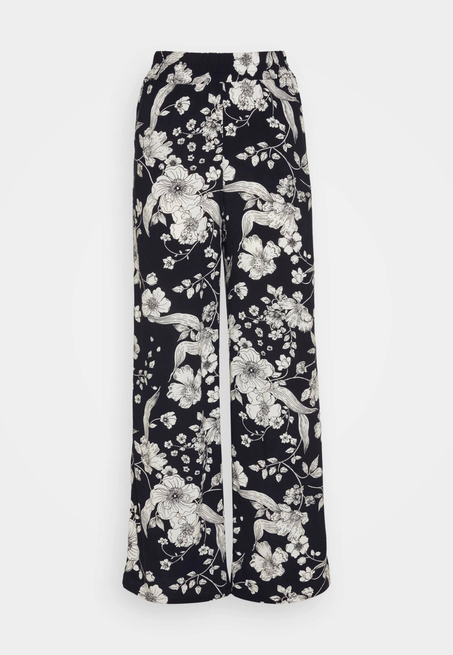 Anna Field Trousers - Black/Off White 5 Anna Field Trousers - Black/Off White - Image 5