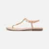 Anna Field T-Bar Sandals - Rose Gold