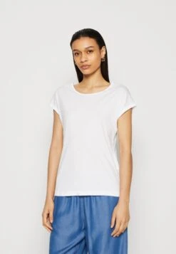 Anna Field 3 Pack - Basic T-Shirt - White/Mottled Light Grey/Dark Yellow -Fashion Shop 6ca39084dbe941ddada08cea43464171