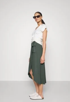 Anna Field Basic Wrap Over Midi Skirt- A-Line Skirt - Light Green 10 Anna Field Basic Wrap Over Midi Skirt- A-Line Skirt - Light Green -Fashion Shop 6f67b13ae5f545ada2a3aa5b5f746f2e