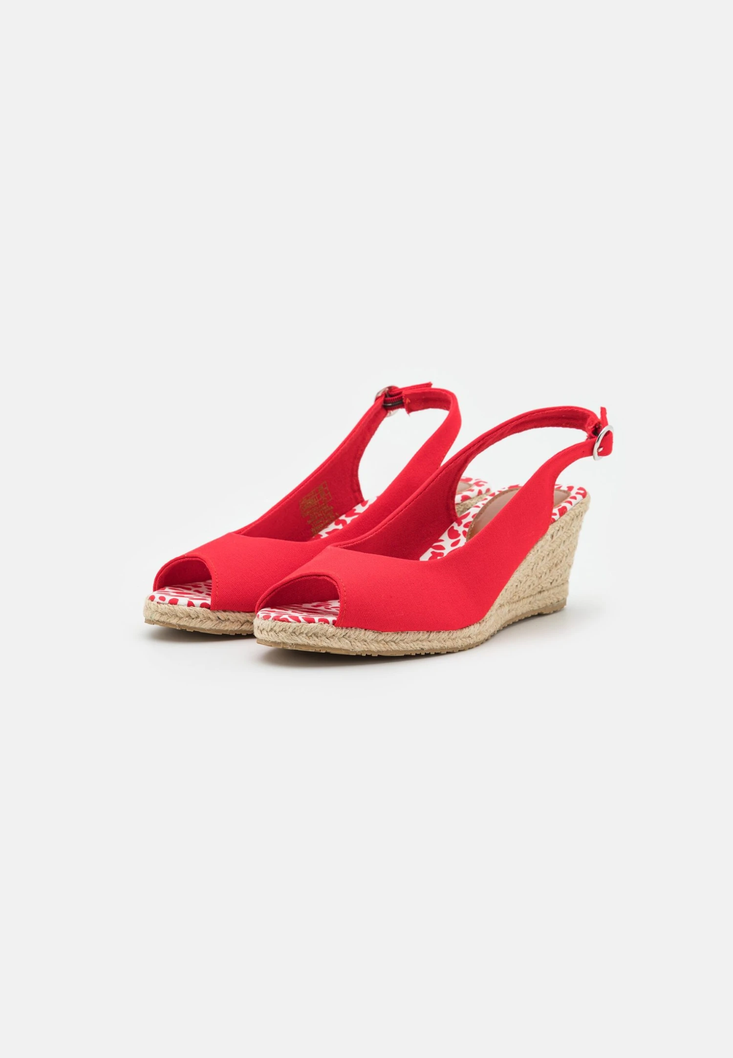 Anna Field Wedge Sandals - Red 3 Anna Field Wedge Sandals - Red - Image 3