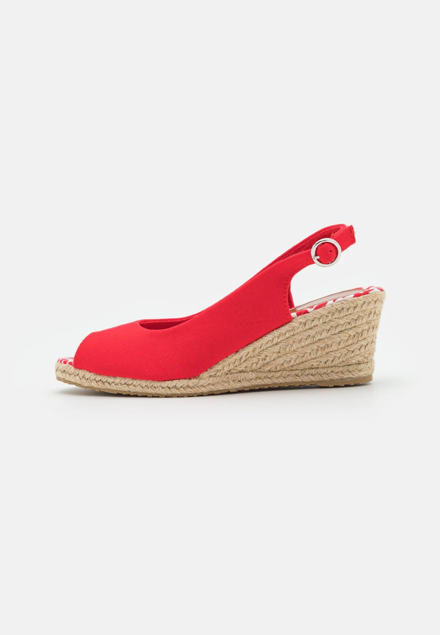 Anna Field Wedge Sandals - Red 2 Anna Field Wedge Sandals - Red - Image 2