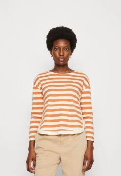 Anna Field Long Sleeved Top - White/Apricot
