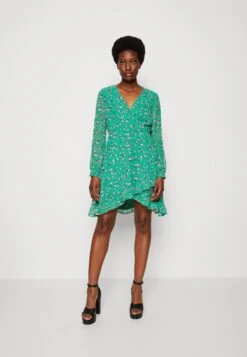 Anna Field Day Dress - Green/Multi Coloured