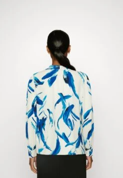 Anna Field Button-Down Blouse - White, Blue -Fashion Shop 730c6a727e5e42f4a32c8c99038640cd