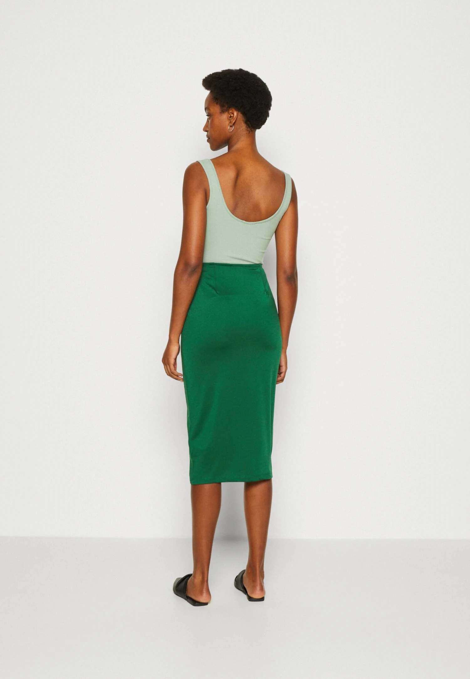 Anna Field Pencil Skirt - Dark Green 3 Anna Field Pencil Skirt - Dark Green - Image 3