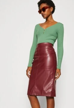 Anna Field Pencil Skirt - Bordeaux -Fashion Shop 763758b86cbf4e58af9e5b330e63571c