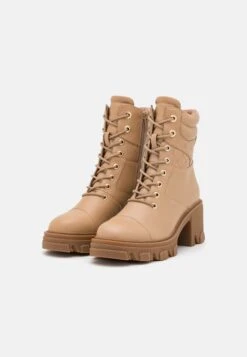 Anna Field Lace-Up Ankle Boots - Beige -Fashion Shop 7e4528a4489f4beaa22d15e00f35531b