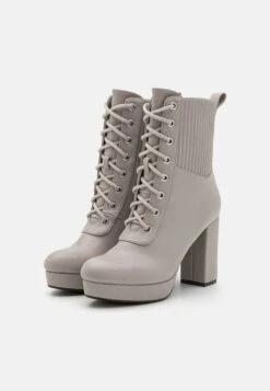 Anna Field High Heeled Ankle Boots - Grey -Fashion Shop 8518b611ad244e06b8c77fb9c36e5f0f