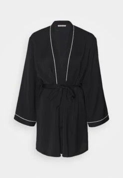 Anna Field Amanda Satin Dressing Gown - Dressing Gown - Black -Fashion Shop 8d83c445099f4342aabc07d1ce2caede