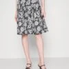 A-Line Skirt - Black/White