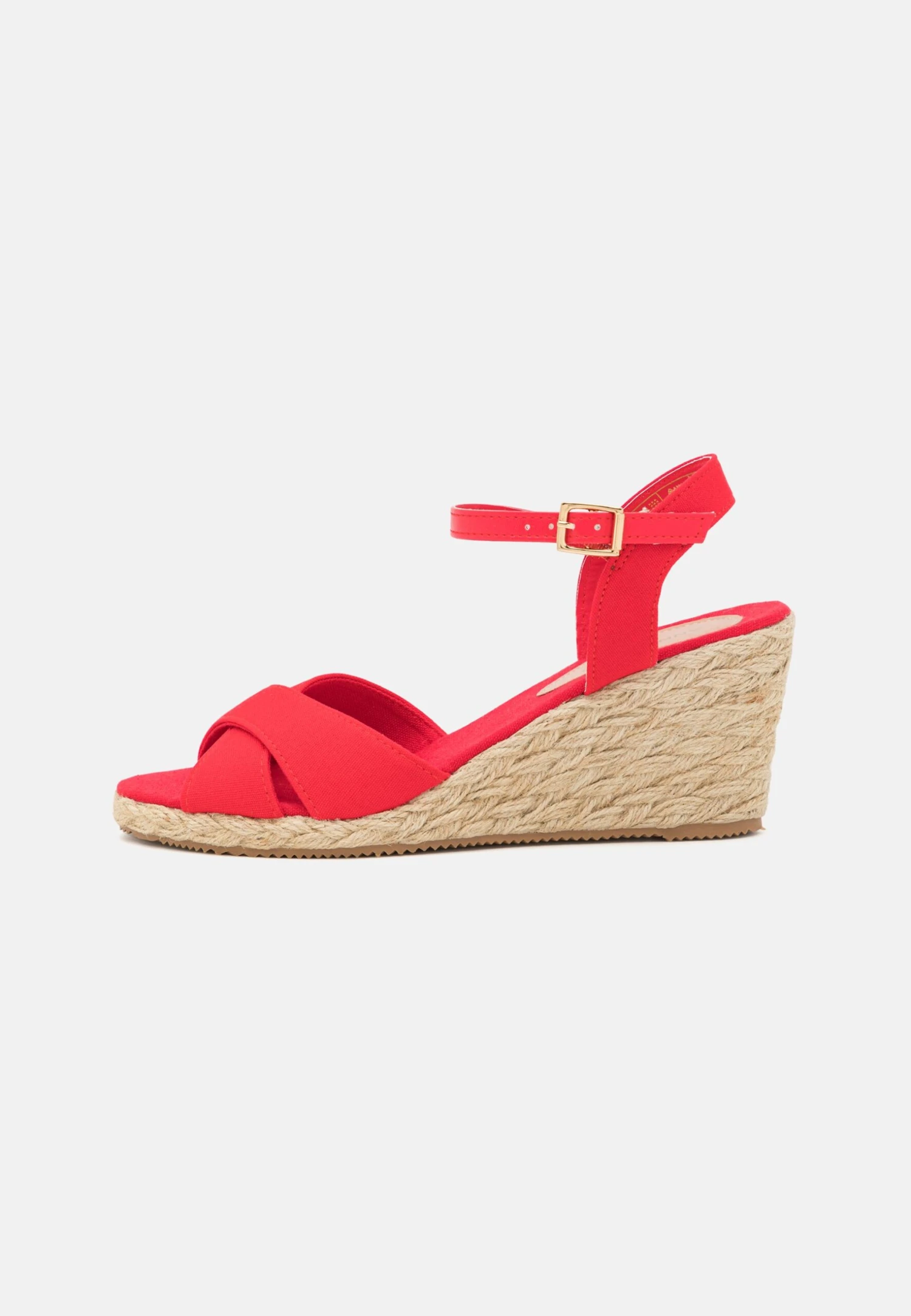 Anna Field Wedge Sandals - Red 2 Anna Field Wedge Sandals - Red - Image 2