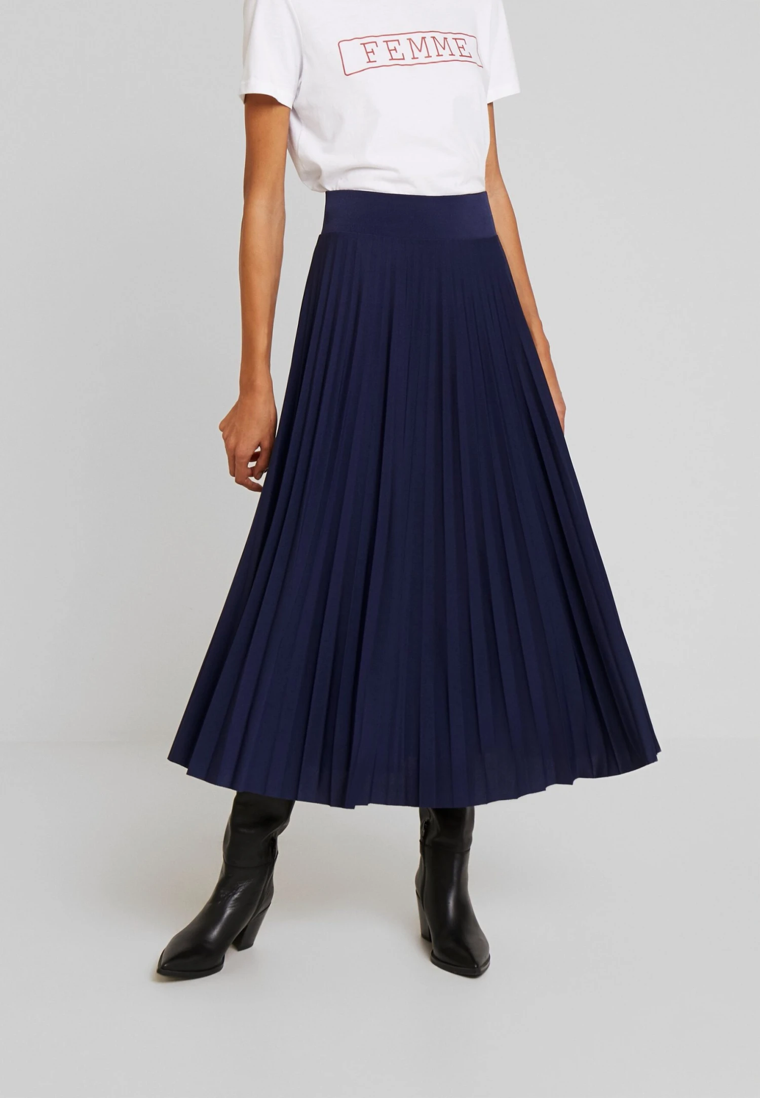 Anna Field Plisse A-Line Midi Skirt - A-Line Skirt 1 Anna Field Plisse A-Line Midi Skirt - A-Line Skirt