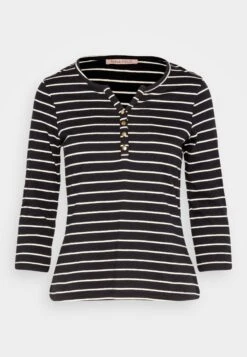 Anna Field Long Sleeved Top - Black White 10 Anna Field Long Sleeved Top - Black White -Fashion Shop a064cc619109489da007a4a558ea6ba5