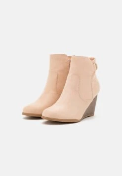 Anna Field Wedge Ankle Boots - Beige -Fashion Shop a8a5e1fe427c437686a8b11157241ebe