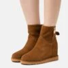 Anna Field Leather Winter Boot - Ankle Boots - Cognac